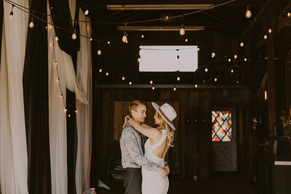 White dance floor