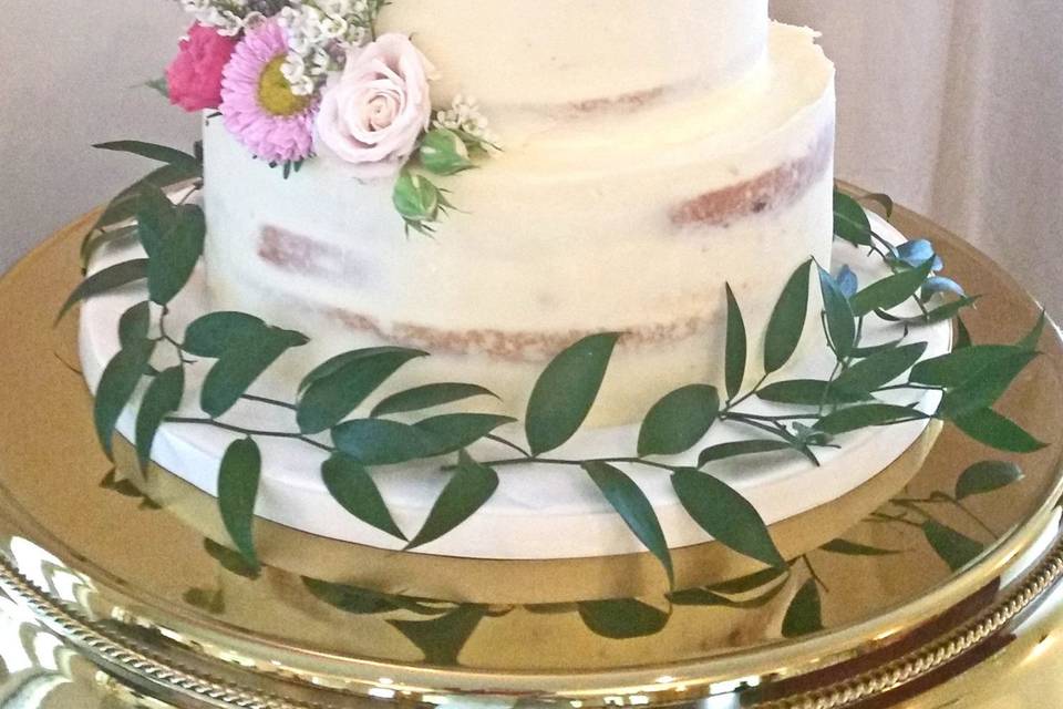 Naked Flower Cake