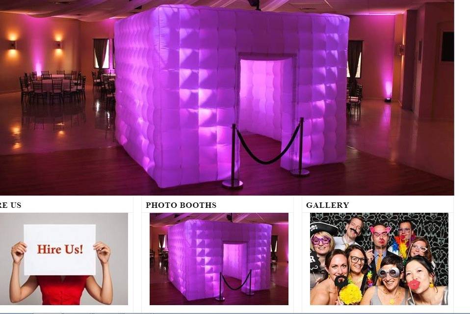 Our unique inflatable photo boot