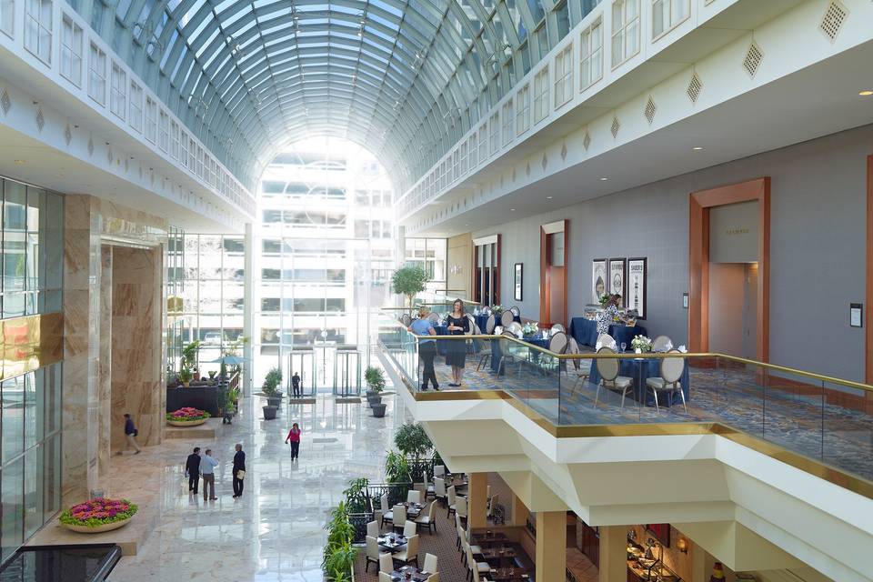 Balcony overlooking James Center Atrium