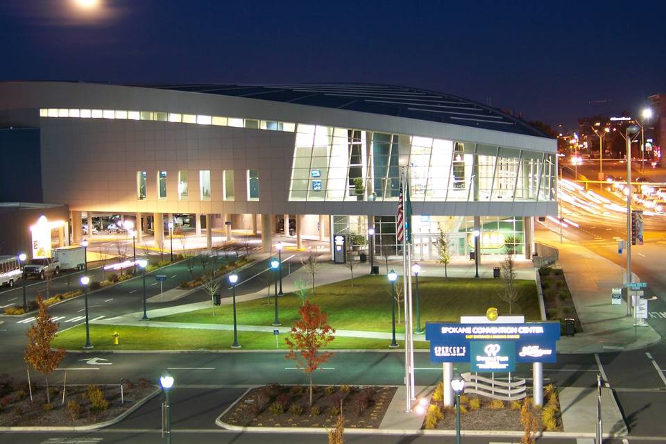 The Center at night