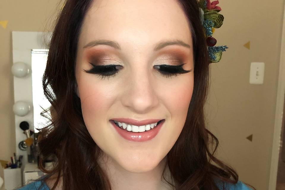 Chic wedding makeup