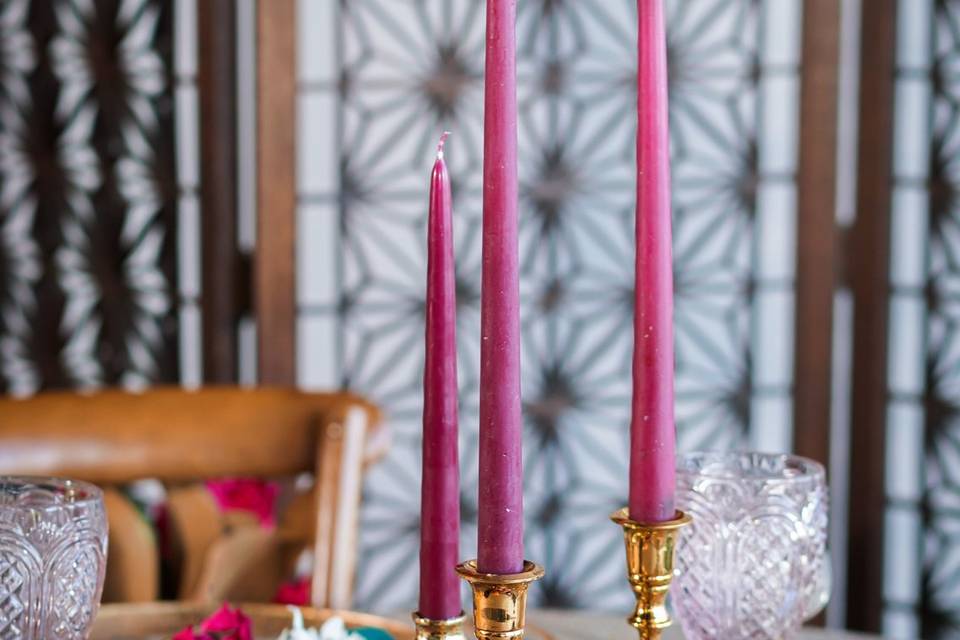 Colorful candles