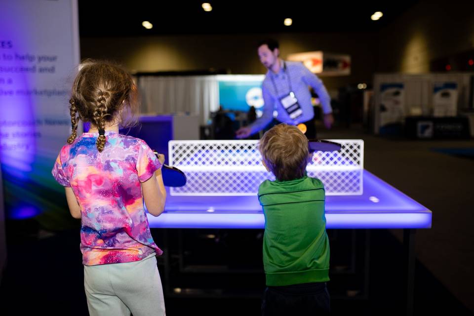 LED Battery PingPong Table