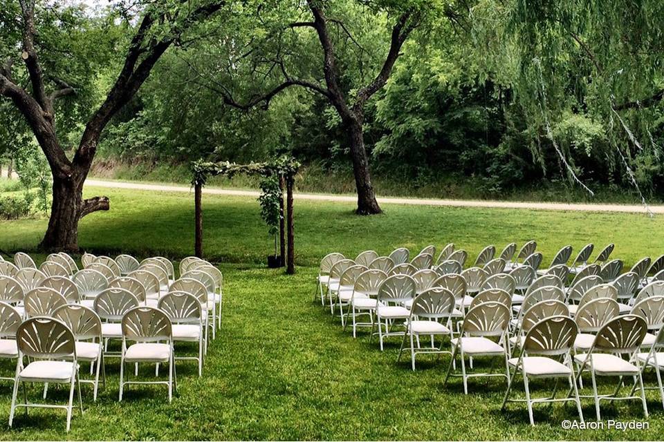 Backyard ceremony