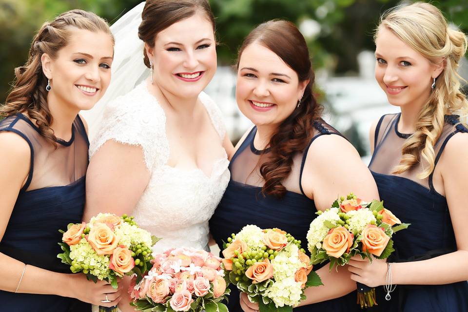A lovely bridal party