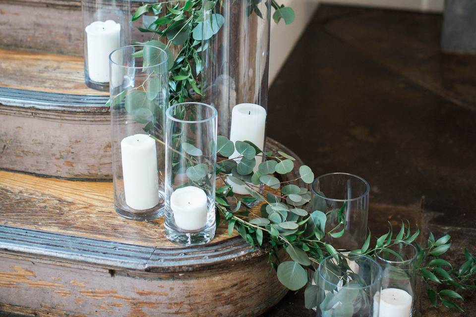 Candles and vines