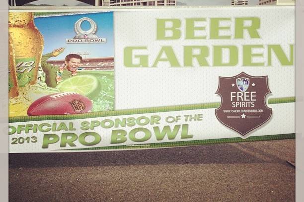 Official Sponsors of Eat the Street Kaka'ako Beer Garden during Pro Bowl Festivities