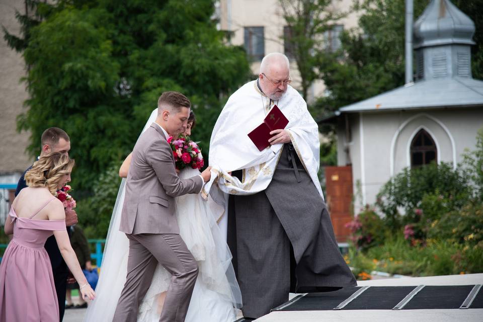 European wedding in the Orthod
