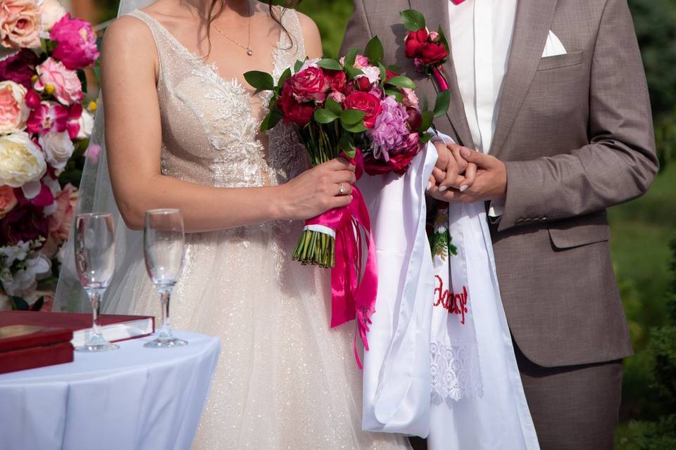 European wedding in the Green