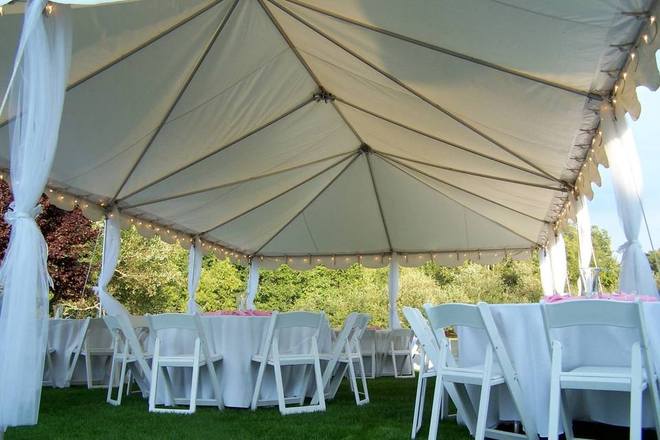 Tent and chairs