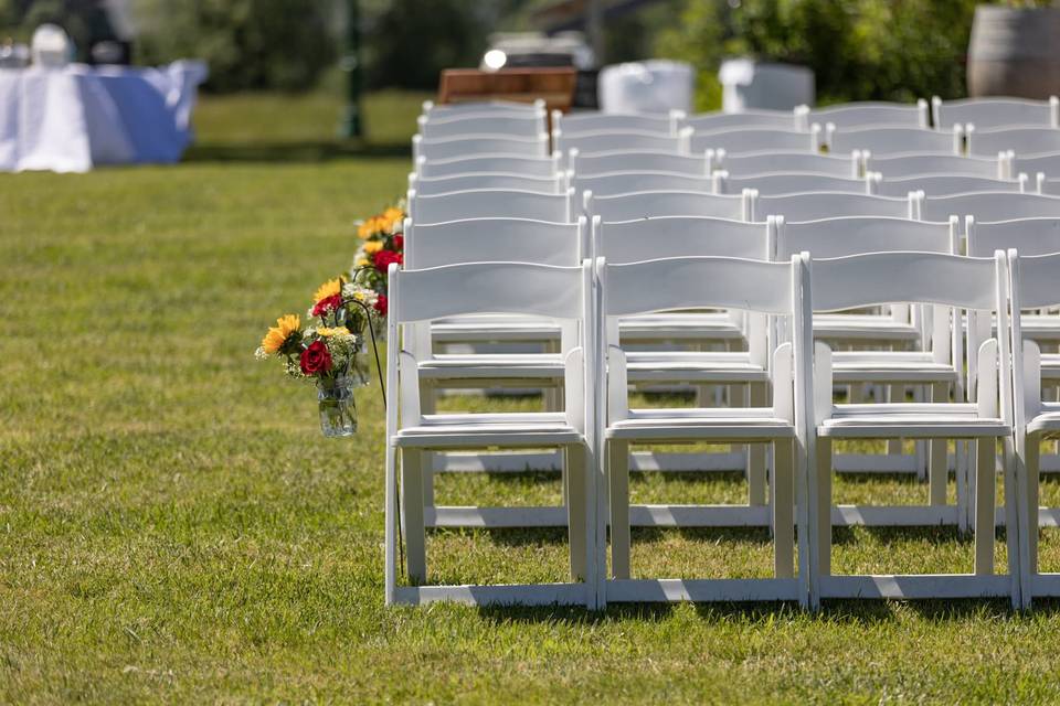Ceremony set up