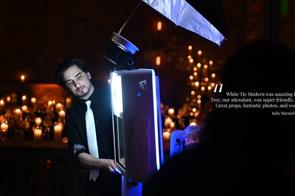 White Tie Modern Photo Booths