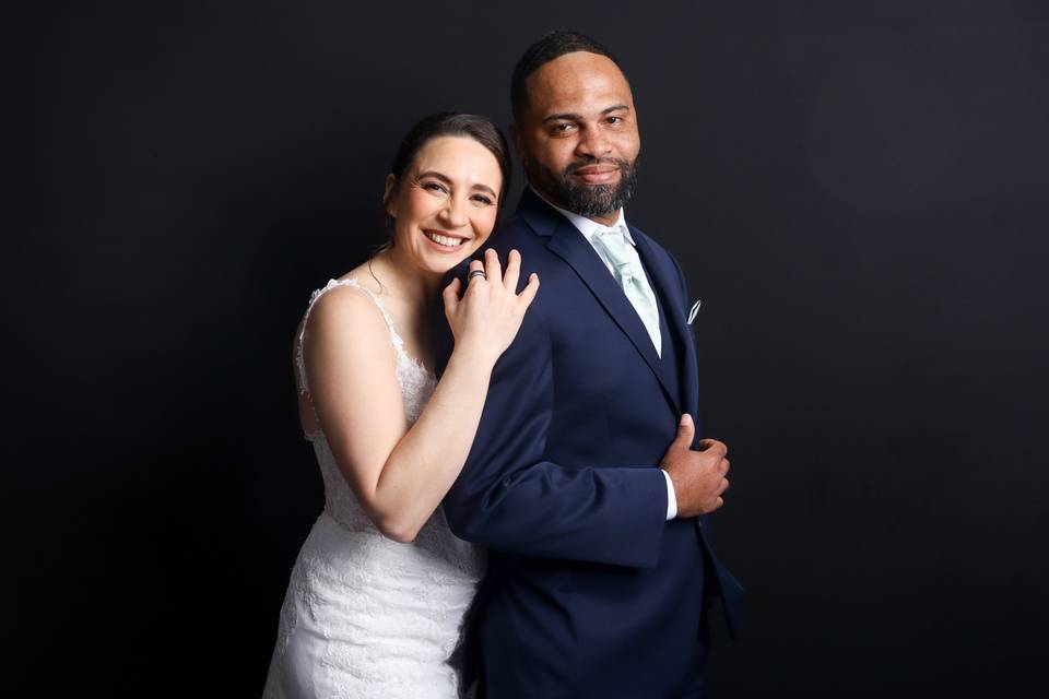 Newlyweds Booth Portrait