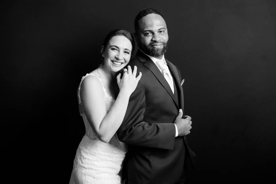 Black & White Booth Photo