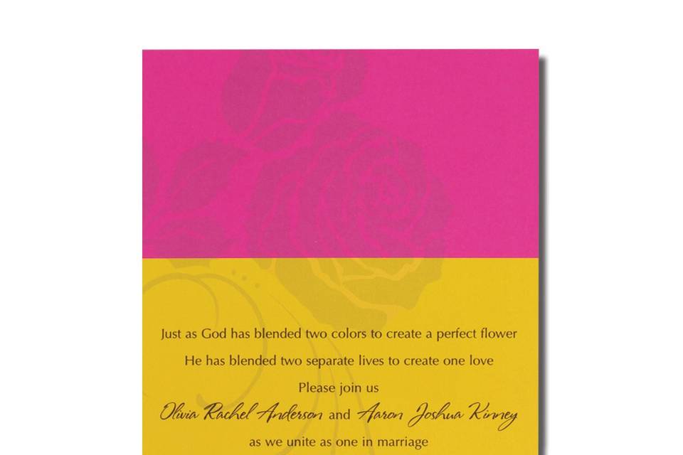 Vegas Style!! AV1054
Your lucky guests will expect something special when they receive this Vegas-style invitation featuring your wording printed over a casino-themed background.