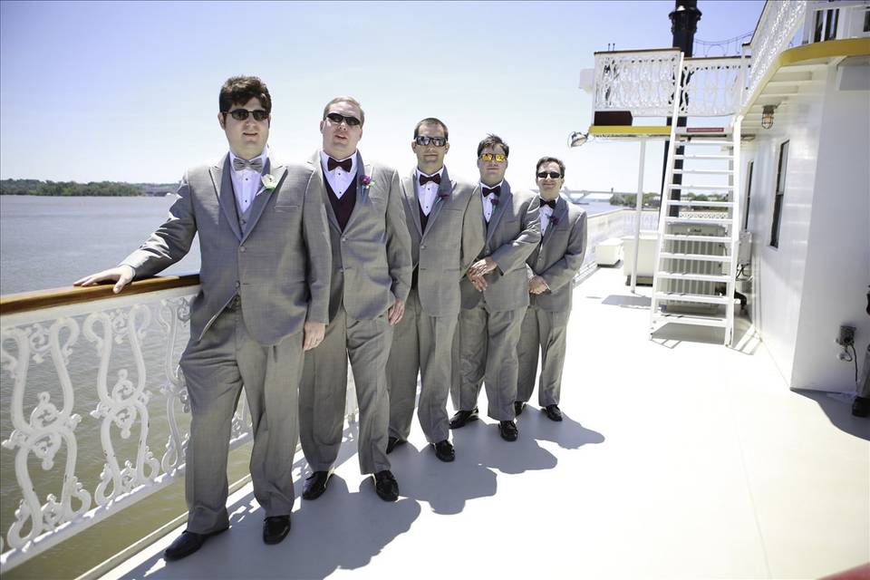 Groom and his groomsmen