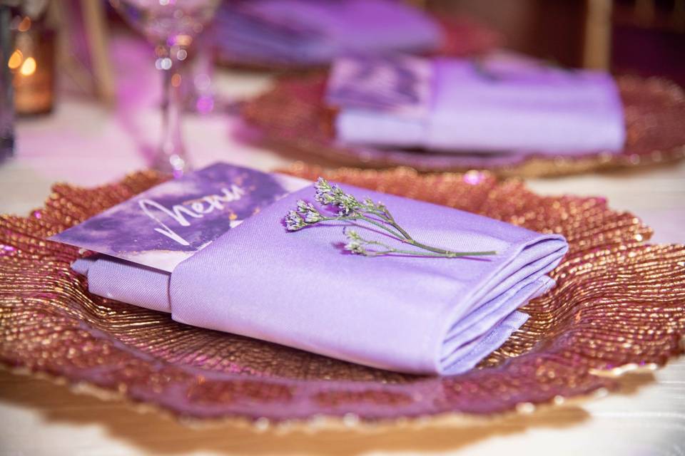 Purple and Gold Themed Event