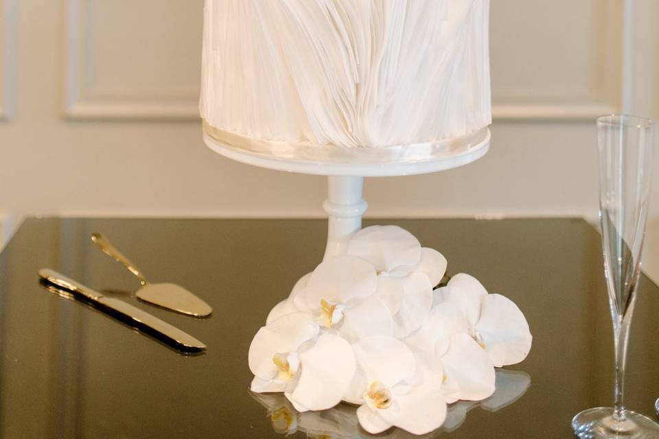 Wafer paper wedding cake