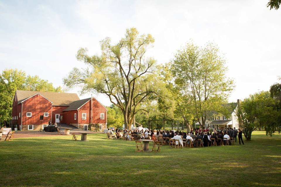 Wedding ceremony area