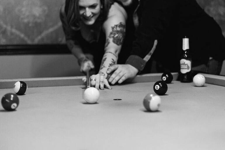 Shooting pool