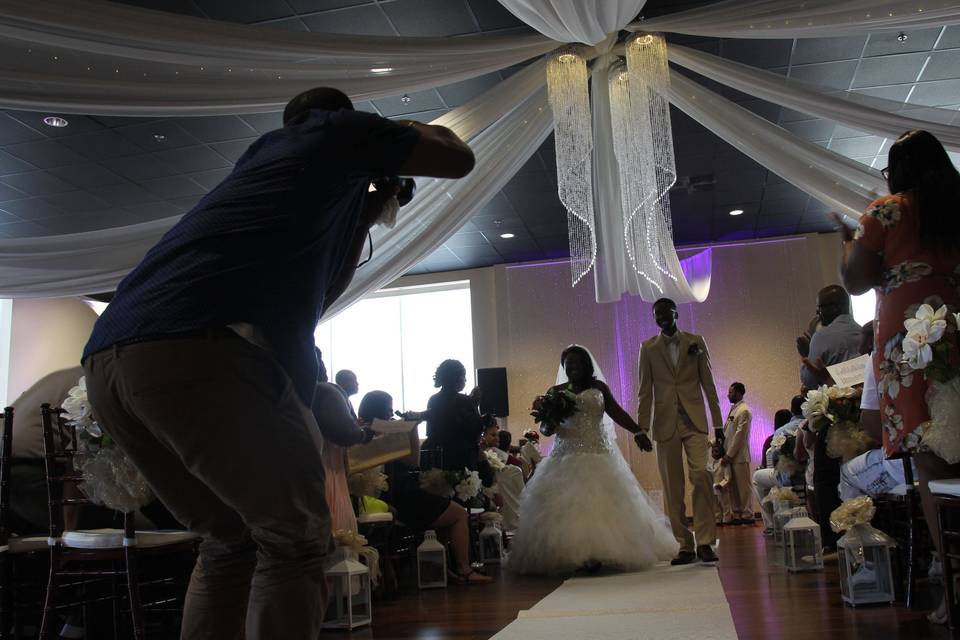 The wedding ceremony