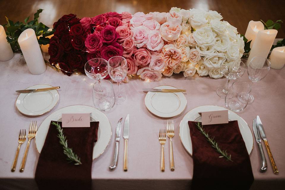 Sweetheart table