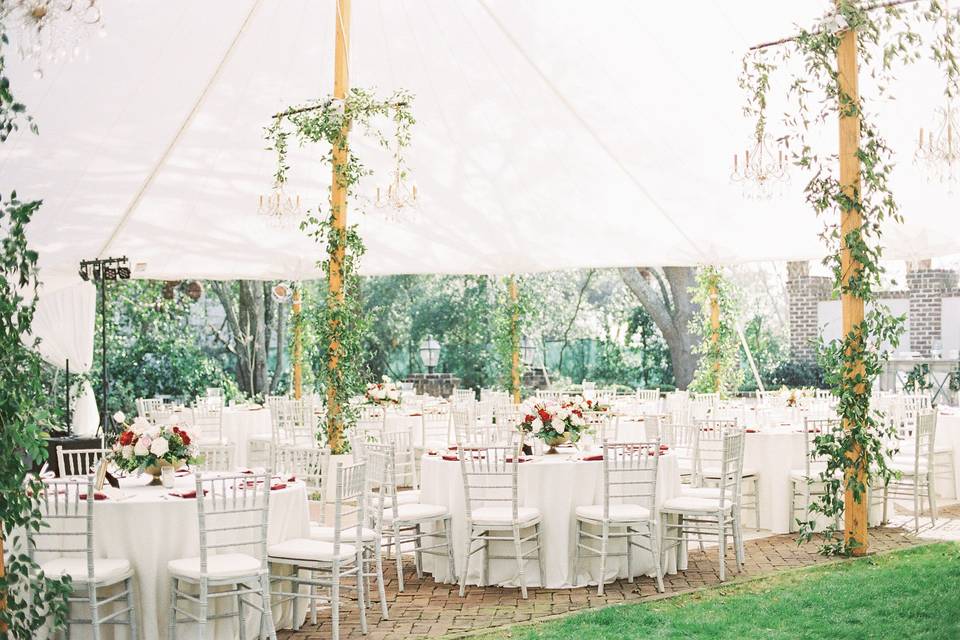 Grey wash chiavari chairs