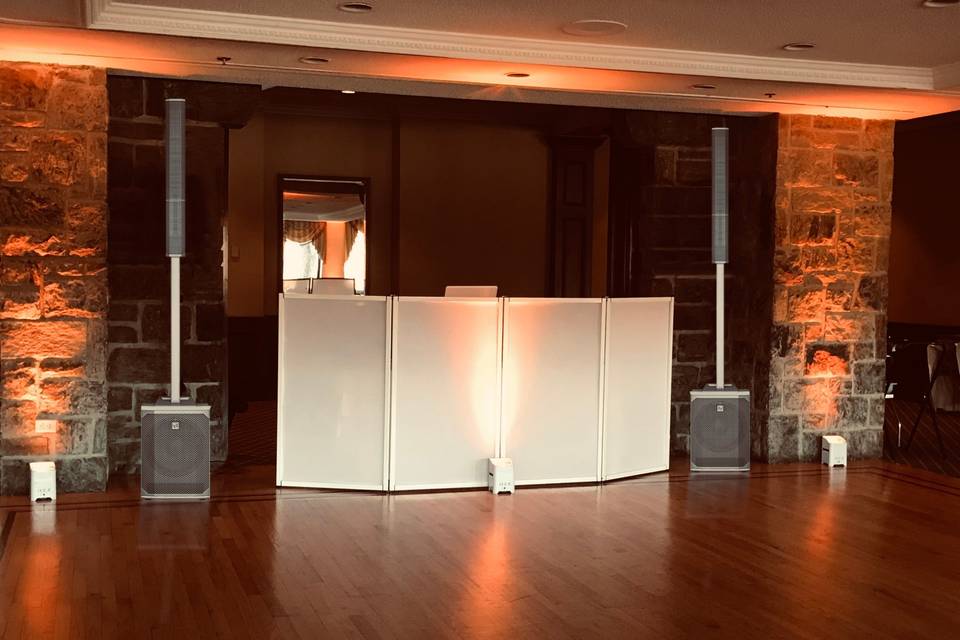 Our new All White DJ Booth