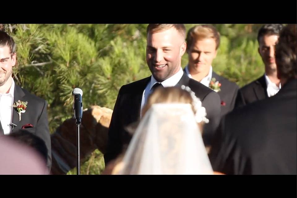 Kevin excited to see his bride