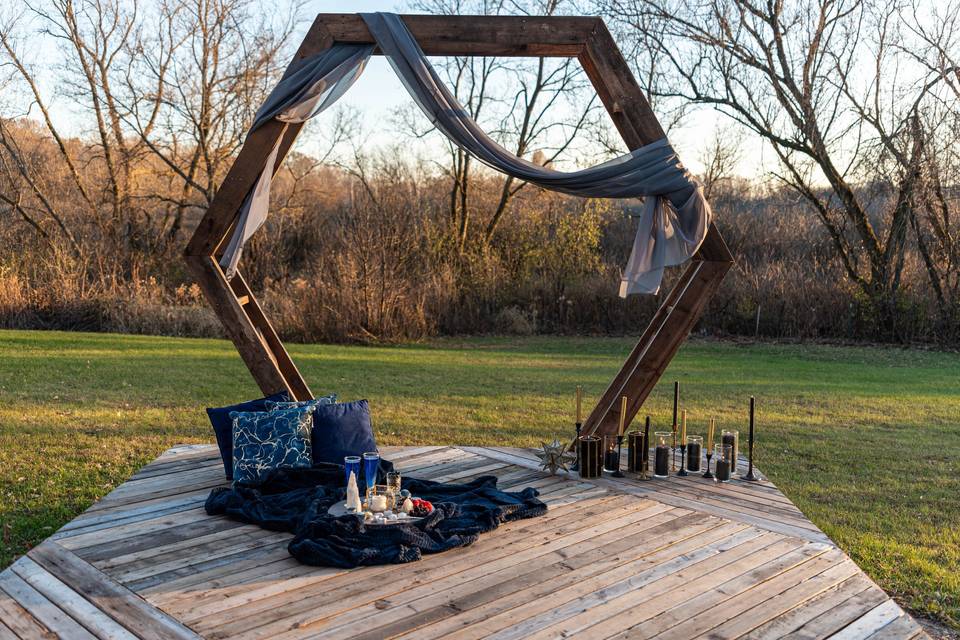 Celestial hexagonal arbor.