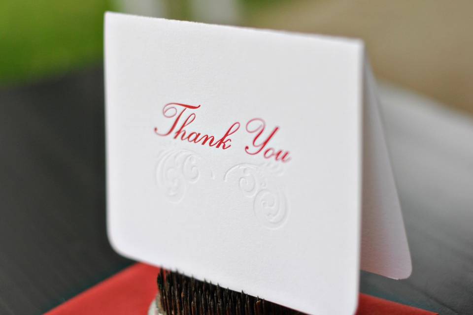 Simple thank you note