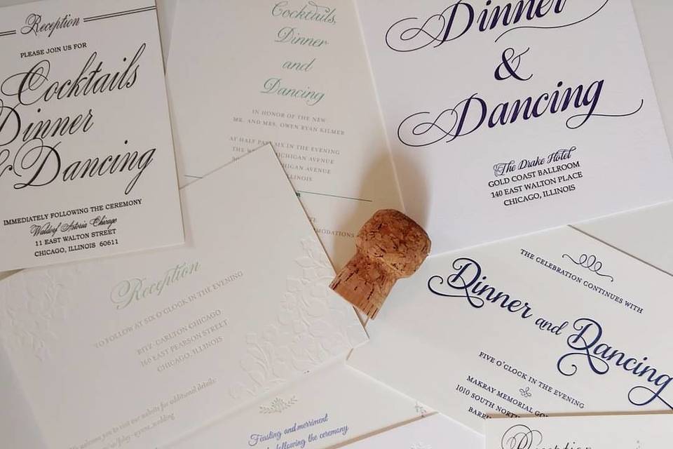 Reception cards