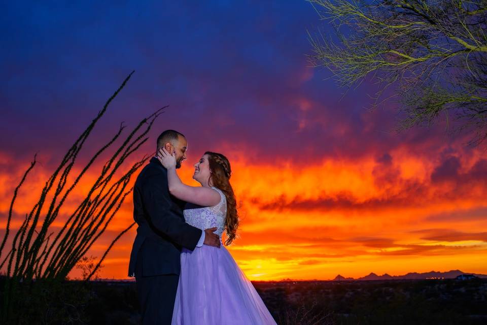 Bride & Groom Saguaro Buttes