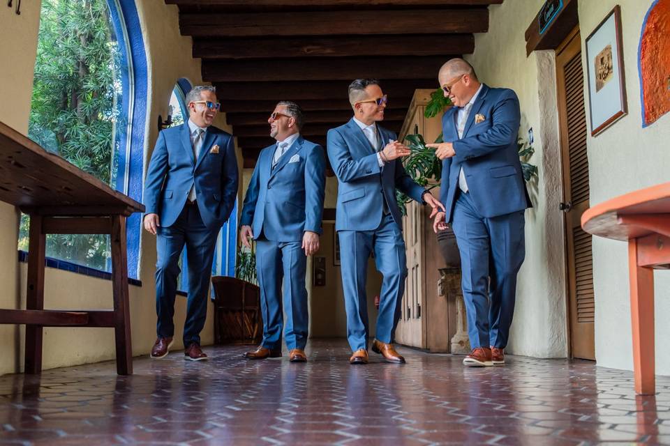 Grooms walking