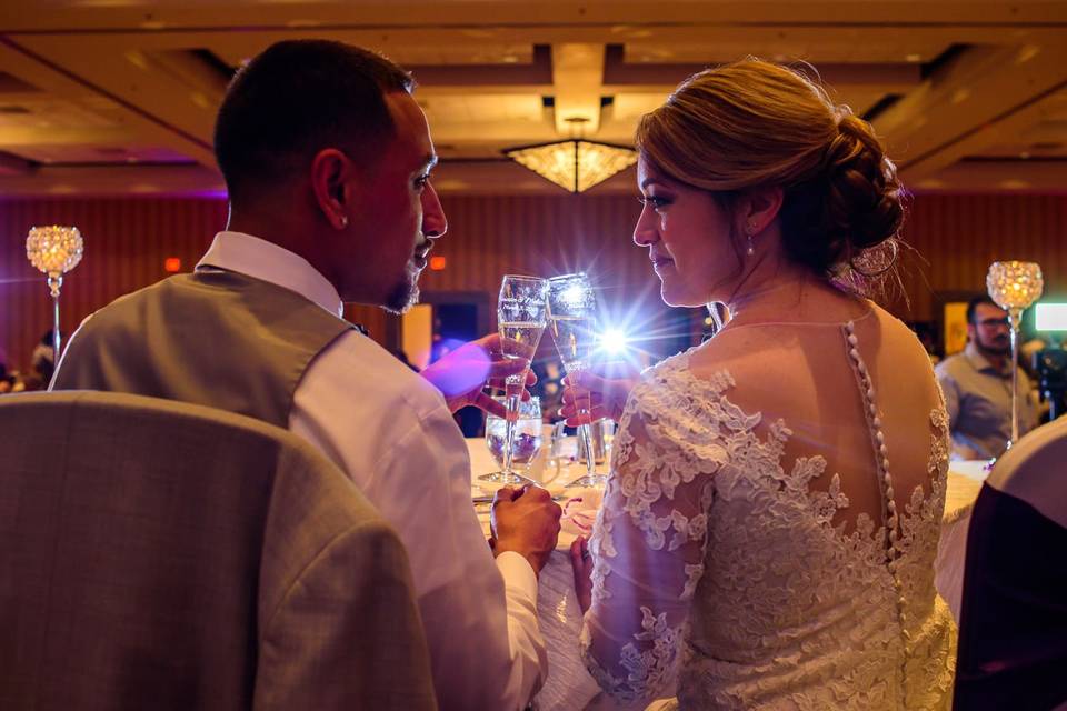 Bride & Groom at Casino