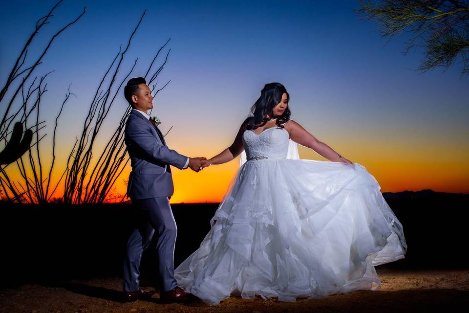 Bride & Groom Saguaro Buttes