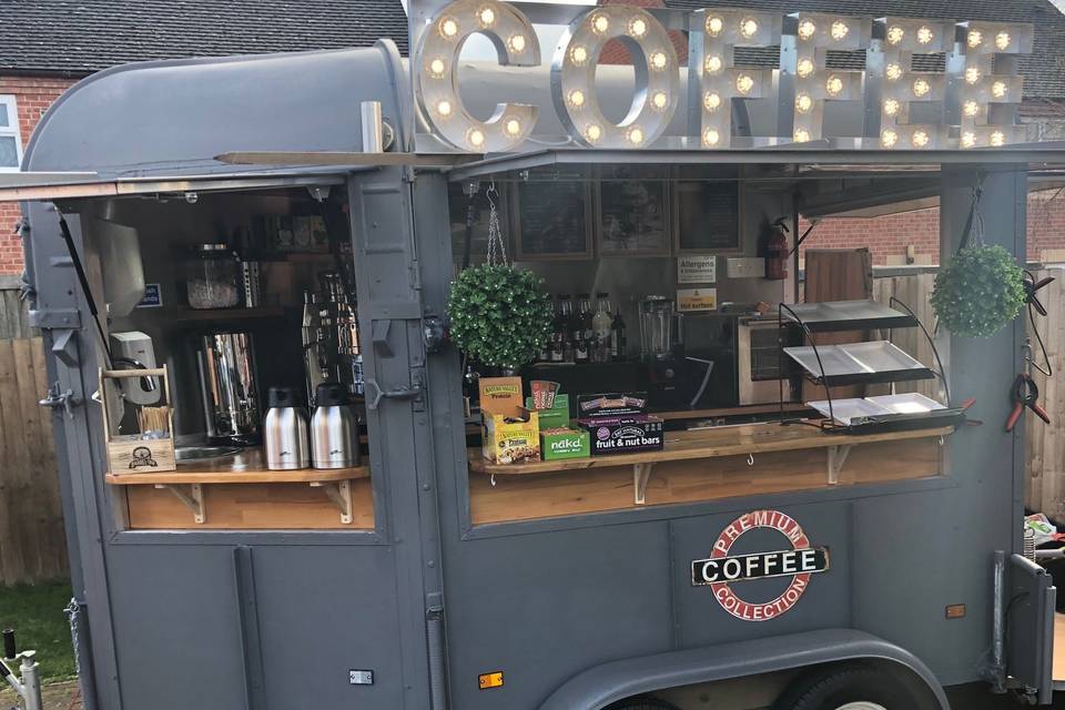 Set up as a coffee shop