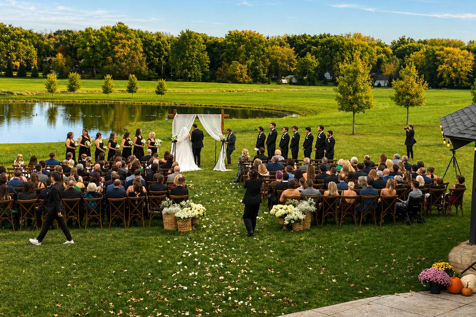 Ceremony outdoors