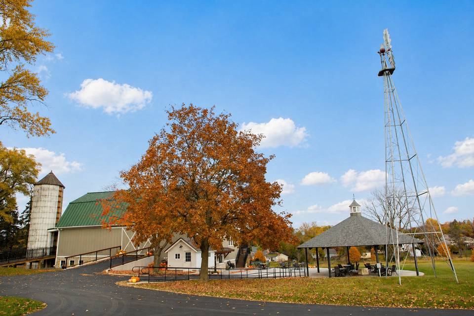 Windmill and silo
