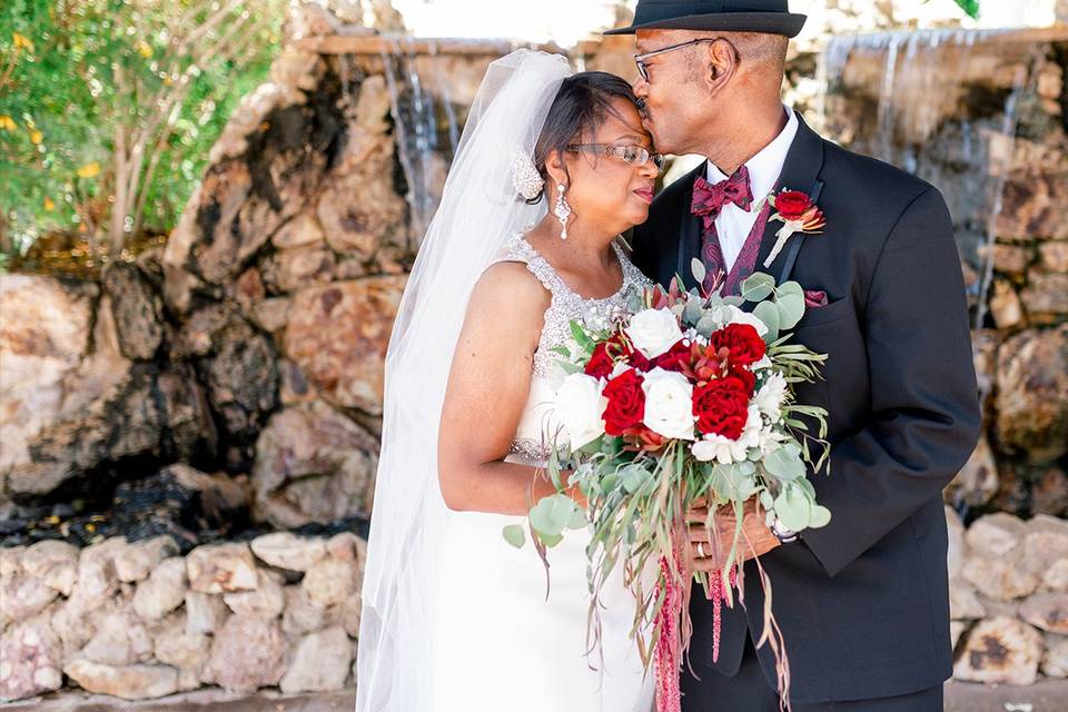 First Embrace as Newlyweds