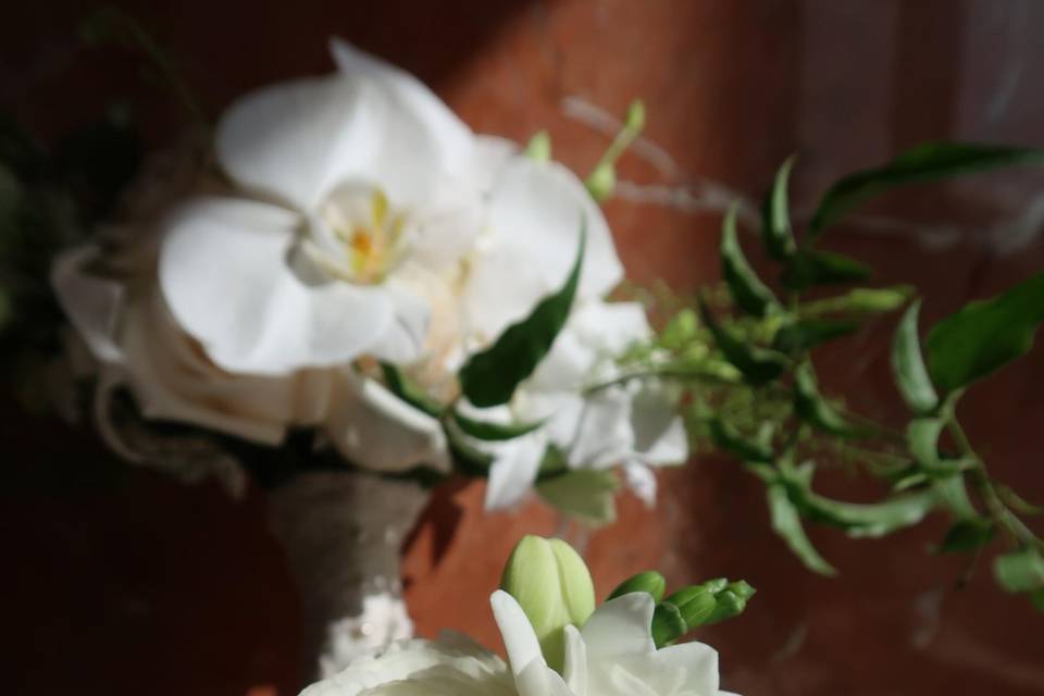 Wedding groom boutonniere