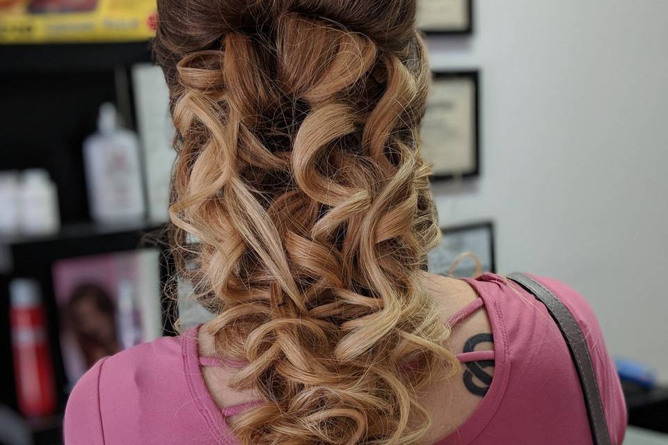 Beautiful updo