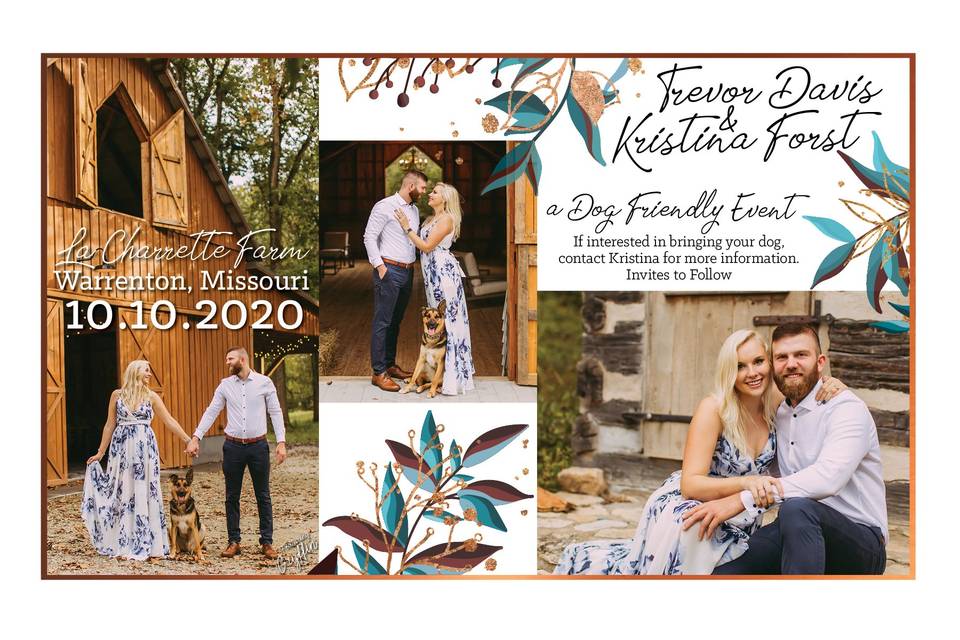 Save-the-date card design