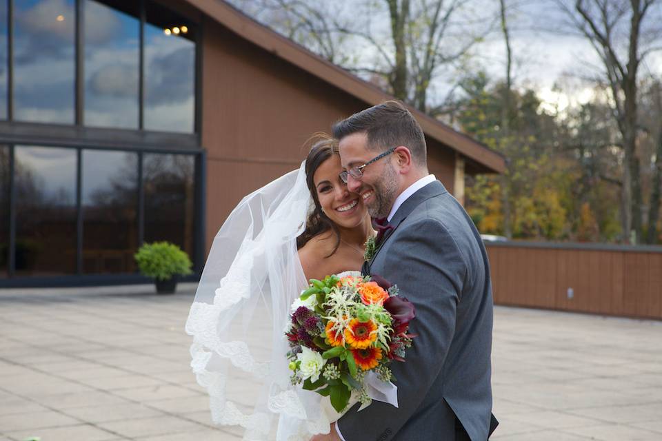 Cheers to the newlyweds!