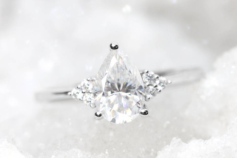 Pear Diamond Imogene Ring