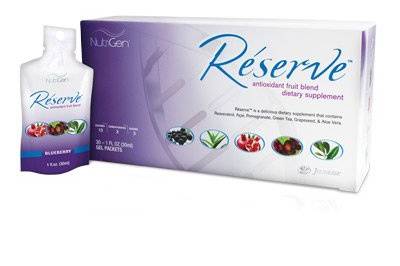 RESERVE™
RESERVE™ makes the feeling of youthful living last. This tasty gel contains powerful antioxidants including Resveratrol that repair free radical damage and protect cells against future harm. Your cells stay healthier, live longer, and leave you with the enduring effects of youth.
*30 Packets per box
SIZE: 30ML
Total: $134.95 retail / $83.95 wholesale