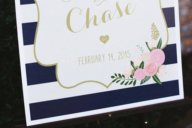 Wedding signage