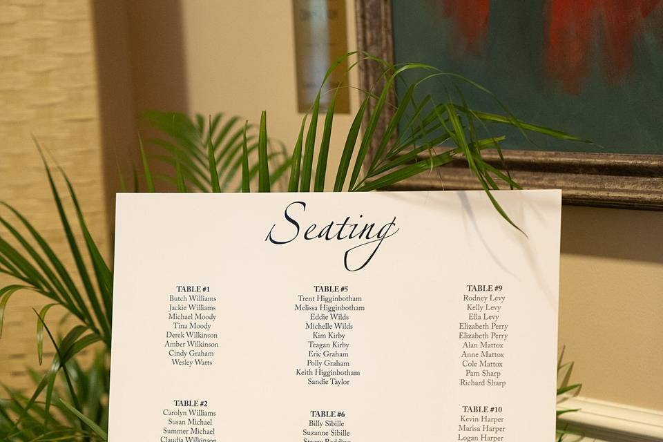 Seating Chart