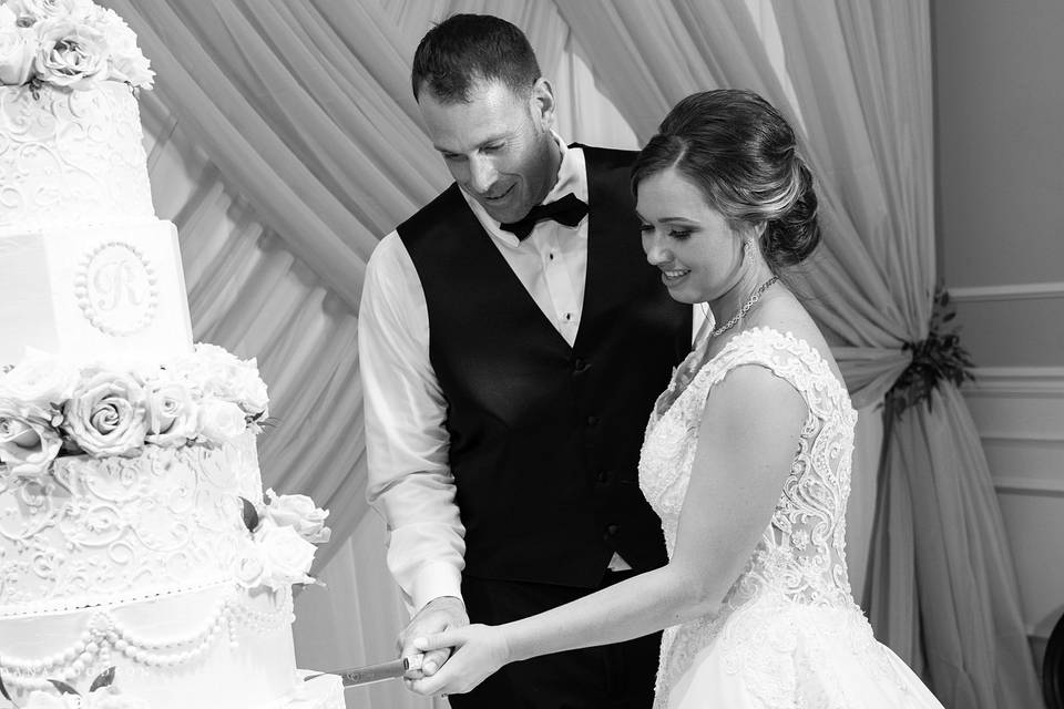 Cutting the cake